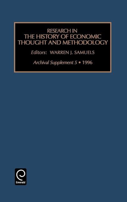 Book cover image for Research in the History of Economic Thought and Methodology ISBN: 9781559380942